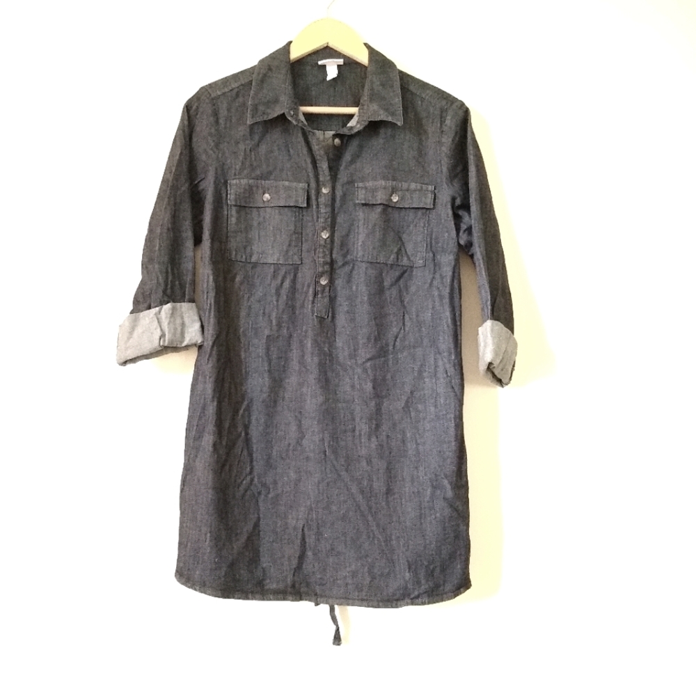 Maternity chambray tunic